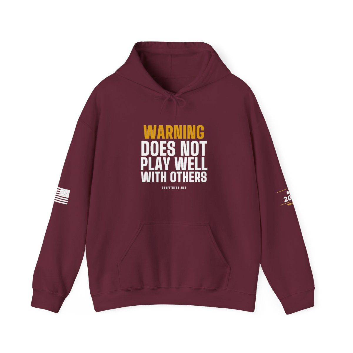 DoD Fitness - Warning Label Hoodie