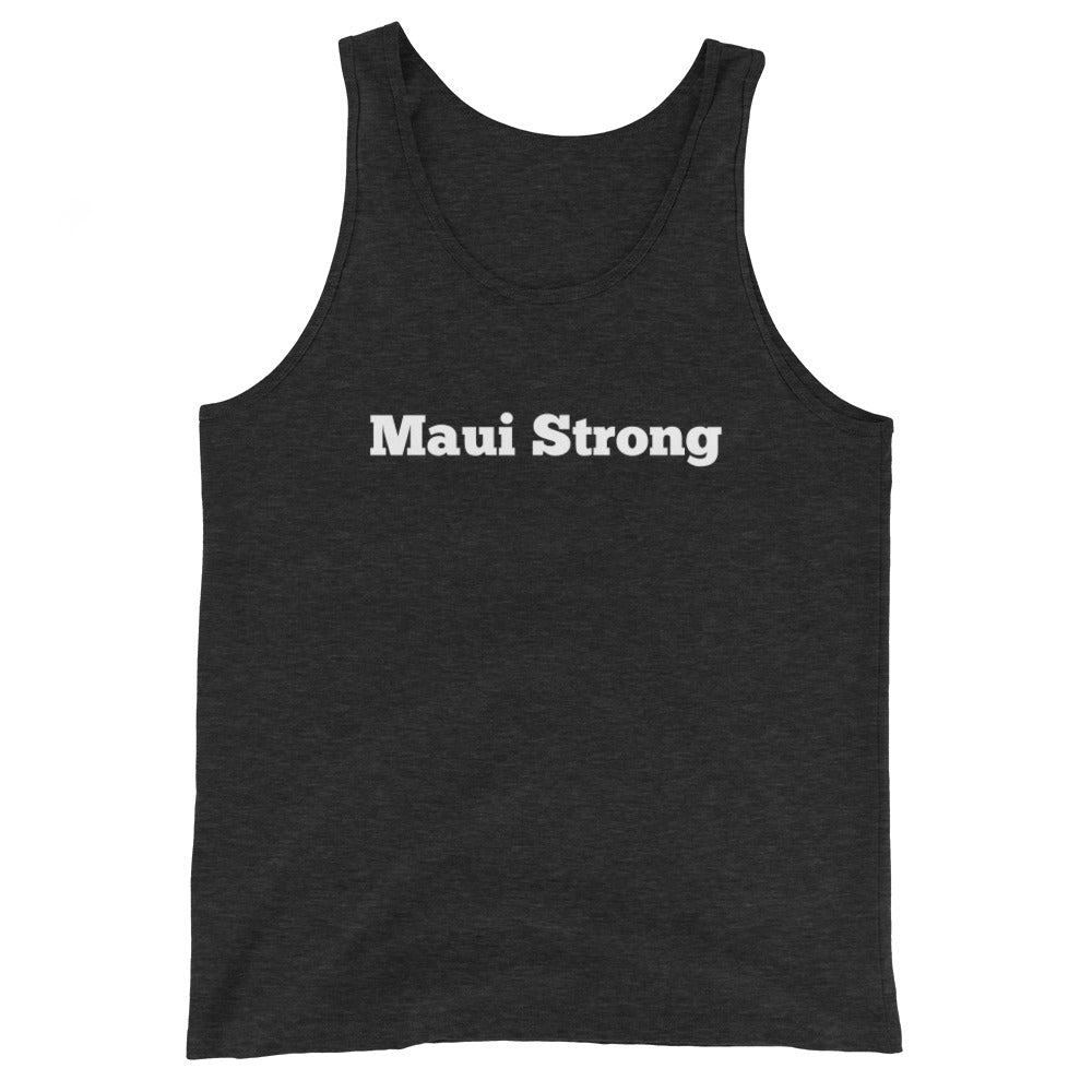 Maui Strong Unisex Tank Top (W/Flag)