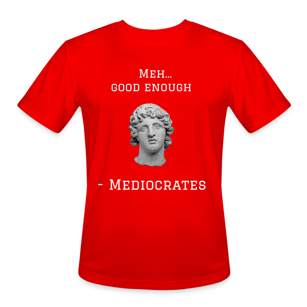 Meh...Men’s Moisture Wicking Performance T-Shirt - red