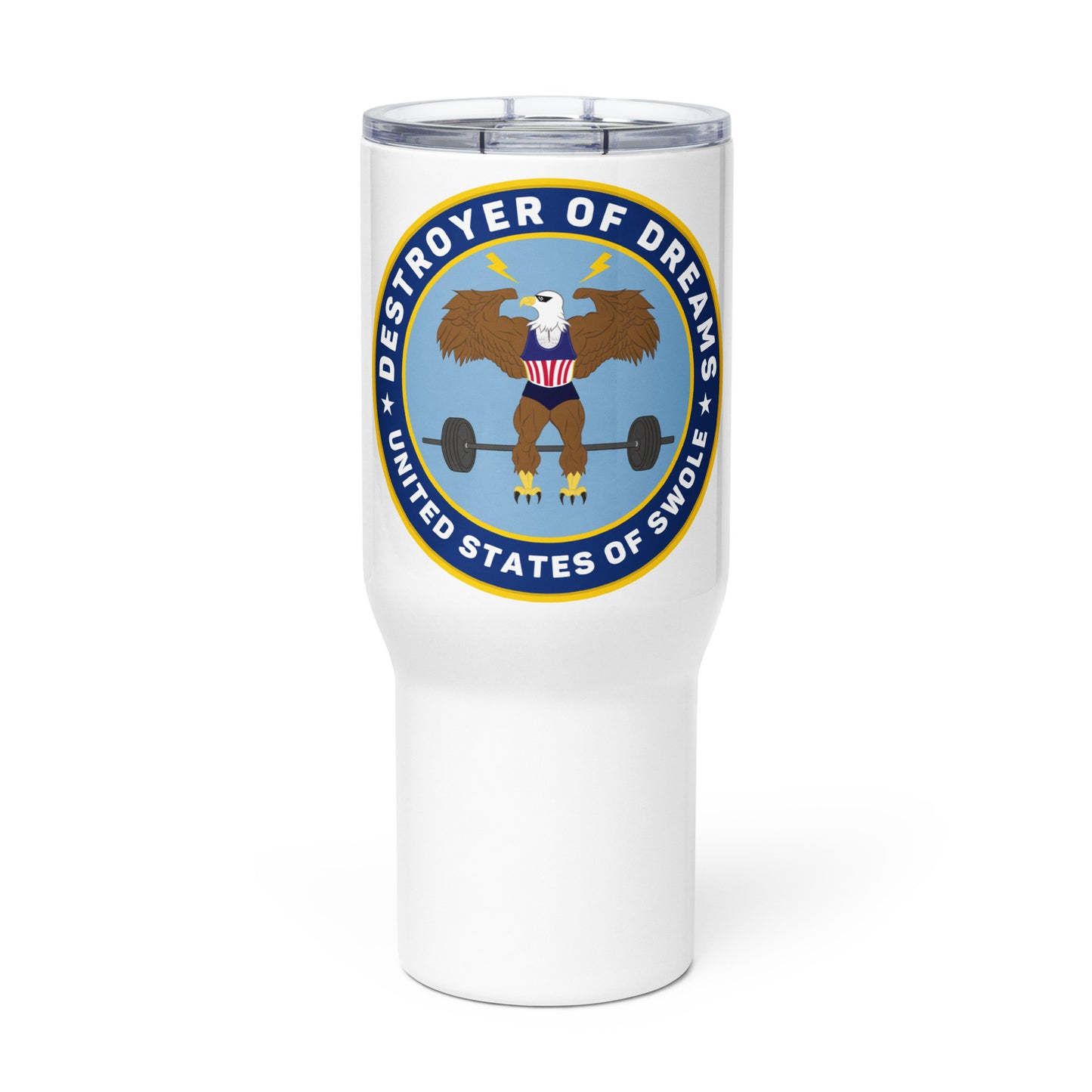 DoD Travel mug with a handle (Color Logo)