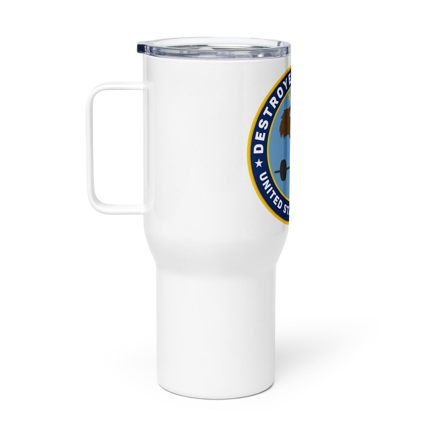 DoD Travel mug with a handle (Color Logo)