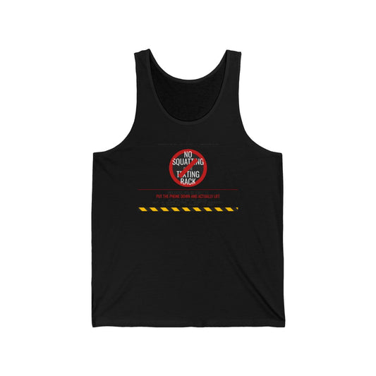 DoD Fitness - No Squatting Texting Rack Tank