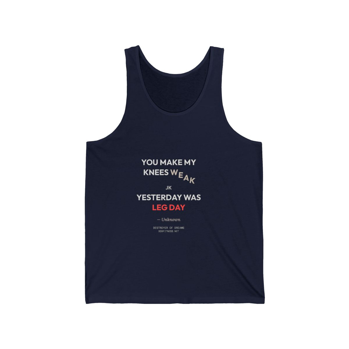 DoD Fitness - Knees Weak Tank