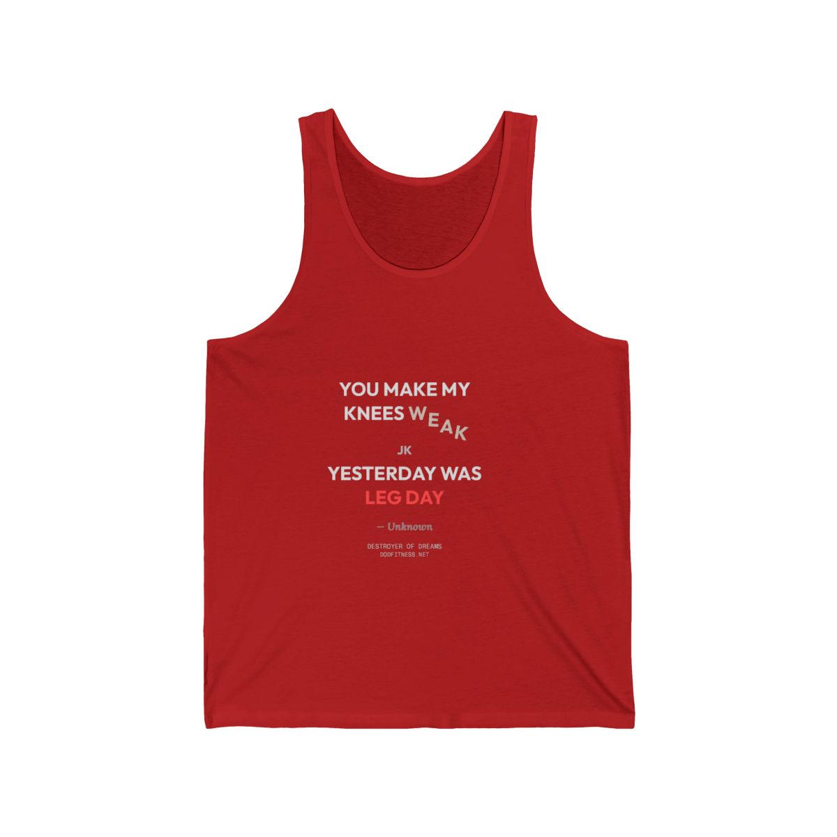 DoD Fitness - Knees Weak Tank